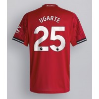 Manchester United Manuel Ugarte #25 Domáci futbalový dres 2025-26 Krátky Rukáv